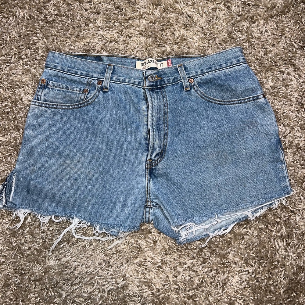 Levi 550 denim shorts